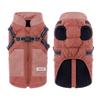 Dog-Friendly Warm Down Jacket, Thickened PP Cotton Filling, Back Opening, Easy On/Off.