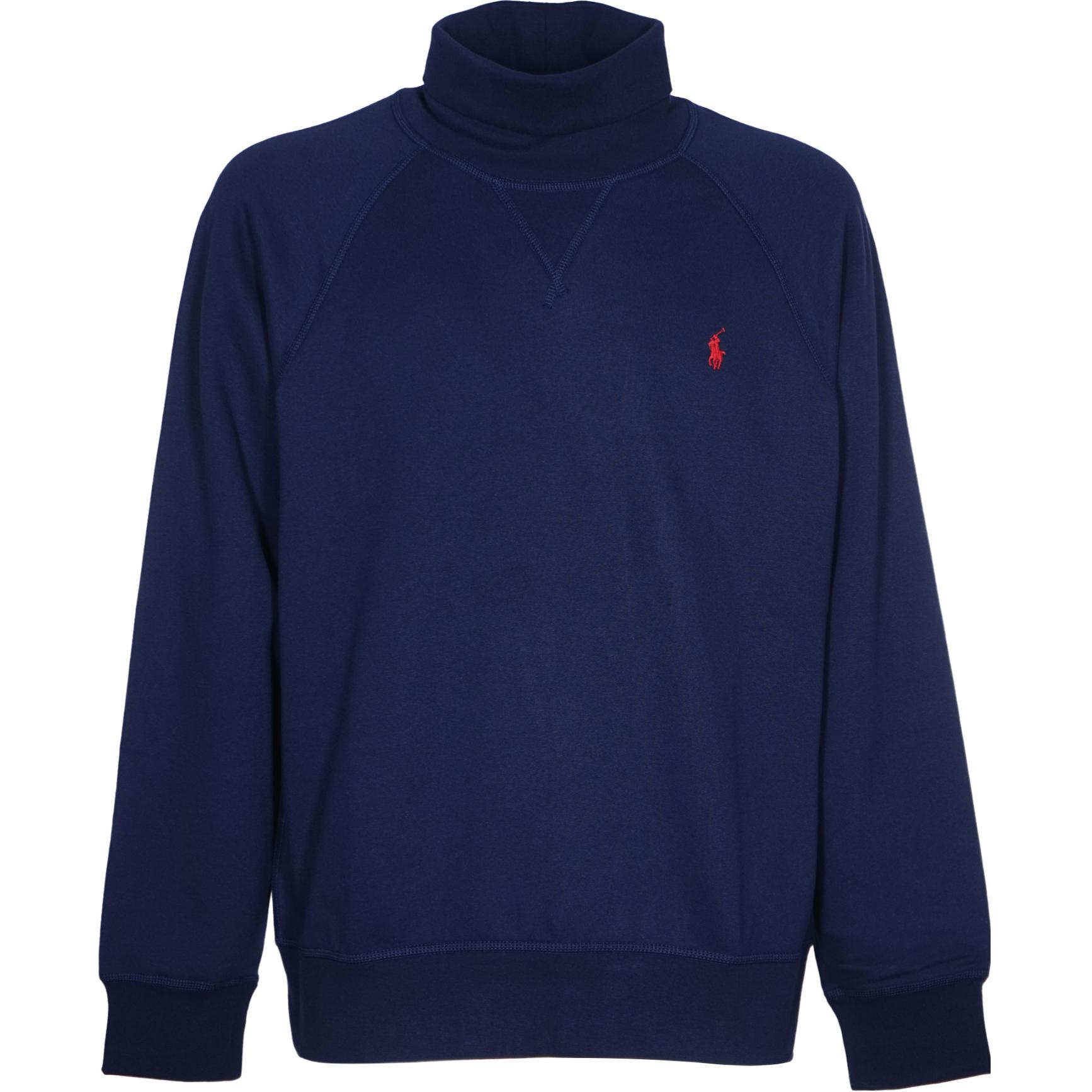 

Polo Ralph Lauren Logo Embroidered High Neck Long Sleeve Sweater Men sweater Blue 710951747-003 M