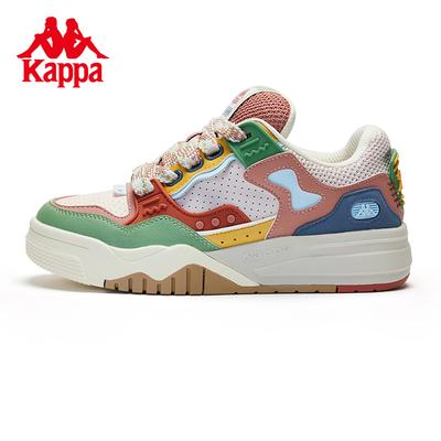 Kappa Women's Back-to-back Board Shoes Women's 24 New Casual Sports Shoes Couple Bread Shoes