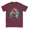 Capybara Gaming Video Game Colorful Capybara Gamer Mens T Shirt  Amazing Tee Shirt Short Sleeve Round Collar TShirts Cotton