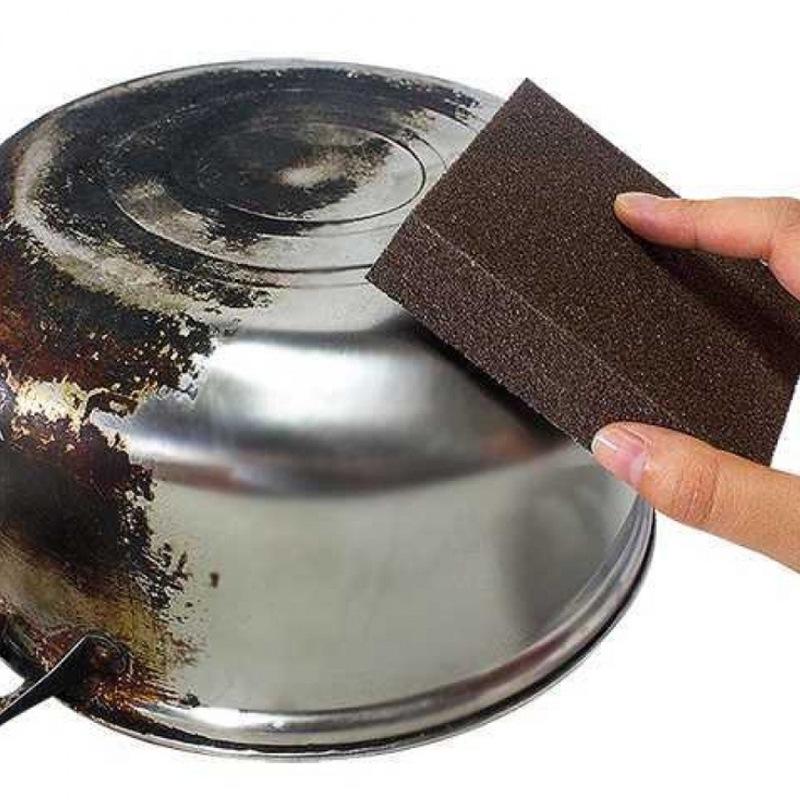 Sandpaper Sponge Scrubber for Kitchen and Household Cleaning