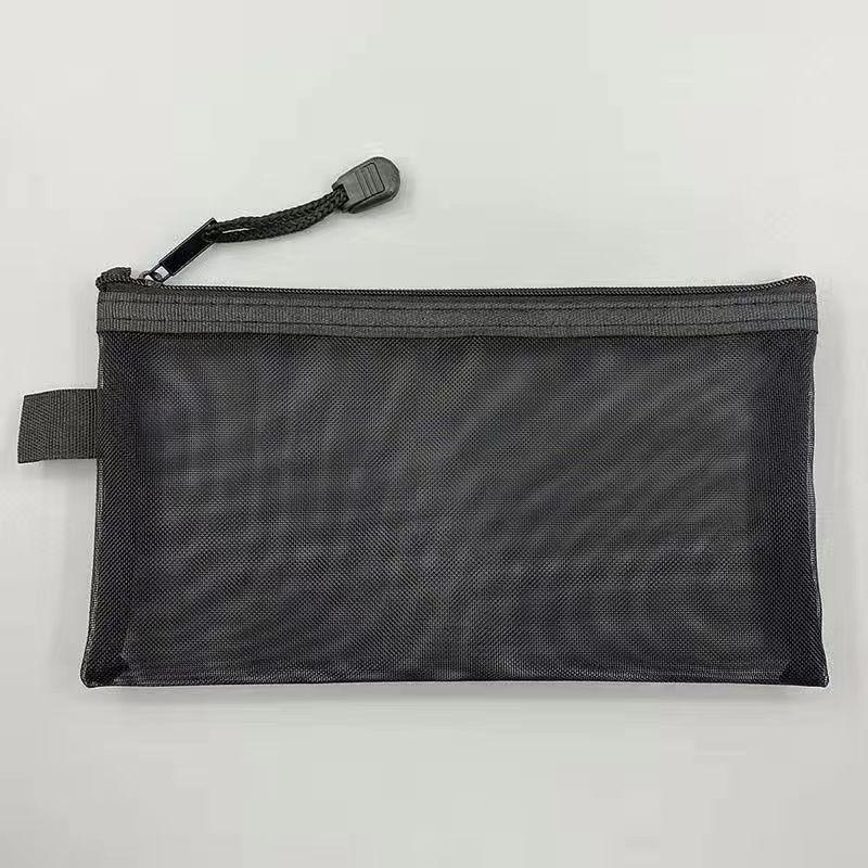 Transparent Mesh Pencil Case for School and Supplies