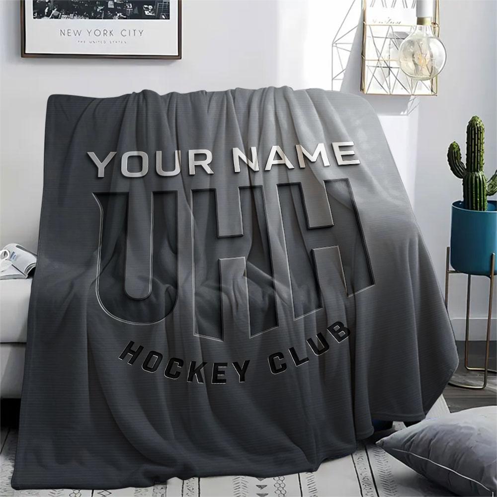 Custom Name,Utah Mammoth Printed Flannel Blanket, Soft Throw for Bedroom Sofa, Washable, Christmas Present, Great Gift.