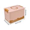 Foldable Storage Bins Stackable Storage Box Portable With Lid And Handle Large Capacity Home Organization Supplies