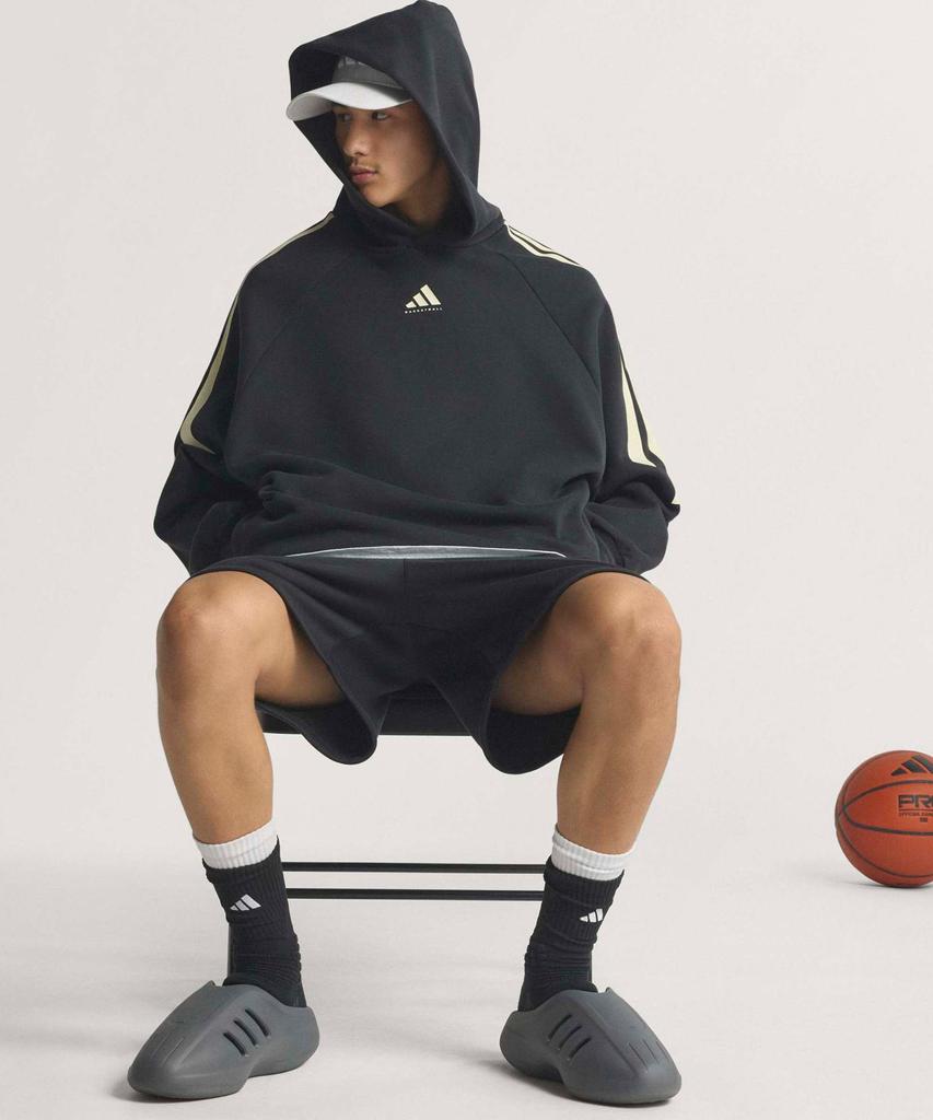 Basketball 3-Stripe Fleece Hoodie - Black / Jz7914