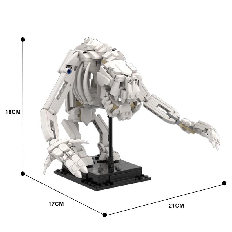 MOC 3D Dinosaurier Fossilien Skelett Lepining Bausteine