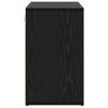 Shoe Cabinet with Shelf Black Oak Effect 77.5 x 30 x 51 cm