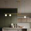 Simple Modern Minimalist Living Room Chandelier Linear Restaurant Pendant Light  Creative Shop Hanging Lamp for Home LED