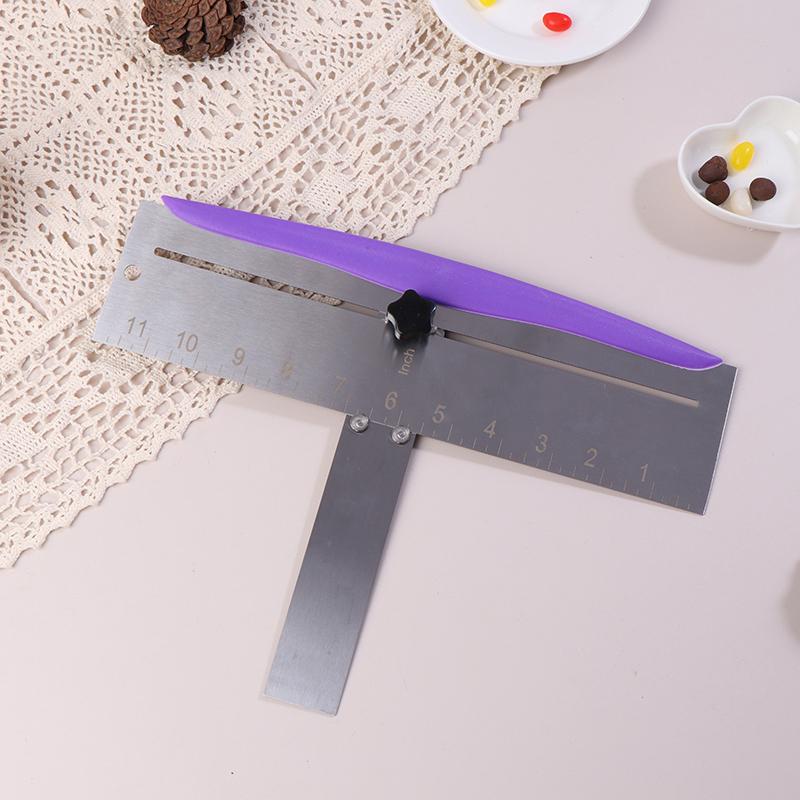 Adjustable Cake Scraper Cakes Comb Baking Crisp Corners Cake Edge Smoother Stainless Steel Kitchen Accessories Diy Baking Tools