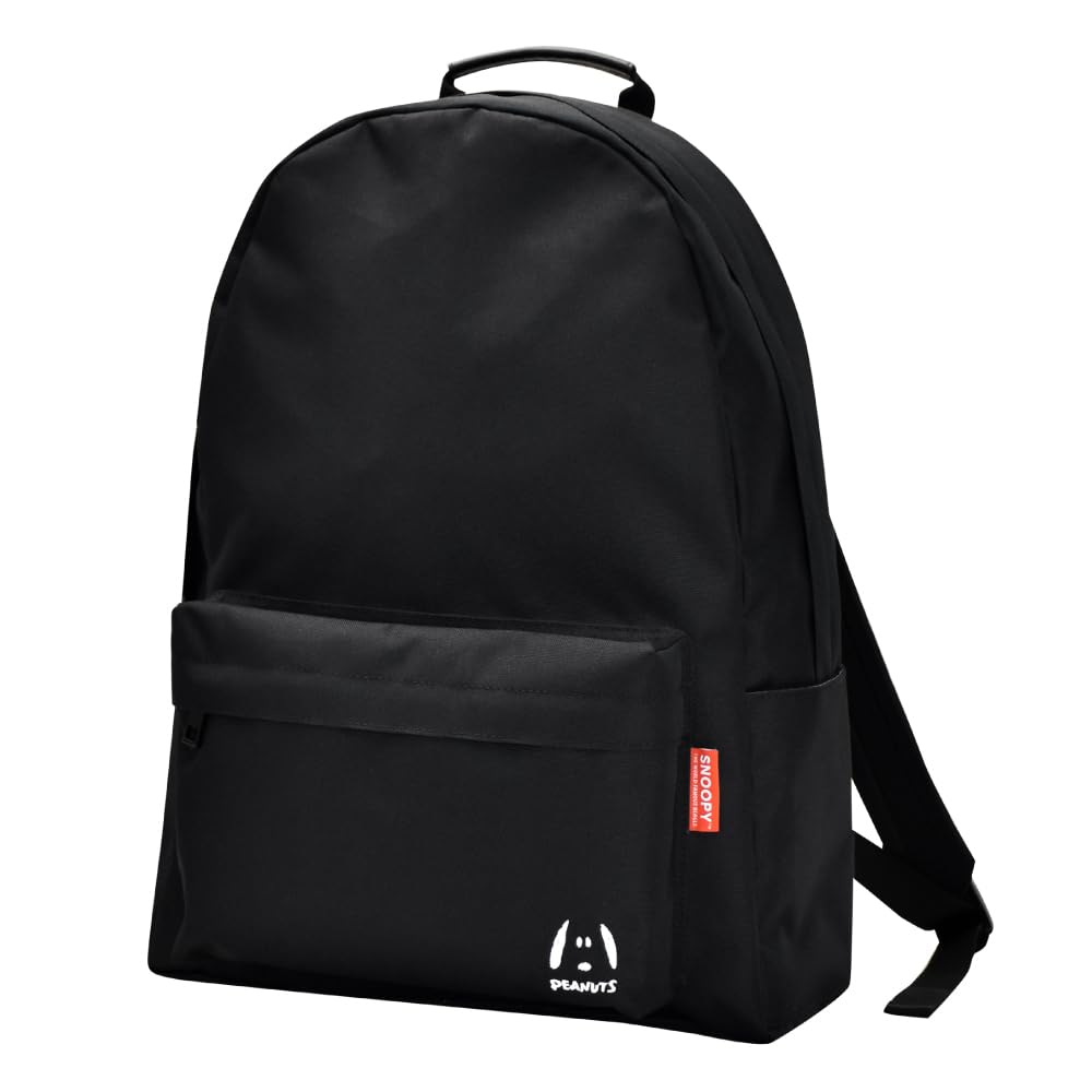 

Rucksack Daypack Water Repellent Nylon Large Capacity A4 Mesh Pocket for Women Men College Students High School Students 0312 Black One Size [Snoopy]