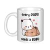Panda And Brownie Coffee Mug DIY Personalized True Love BuBu DuDu Couple Ceramic Tea Milk Mug Cup