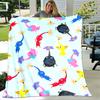 1 manta con diseño de estampado Pikmin, manta ligera para sofá, cama - Suave y cálida, regalo para todas las estaciones como Navidad, Halloween
