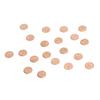 20pcs DIY Round Pendant Stainless Steel Dog Tag with Hole Jewelry Making AccessoryRose Gold 8mm