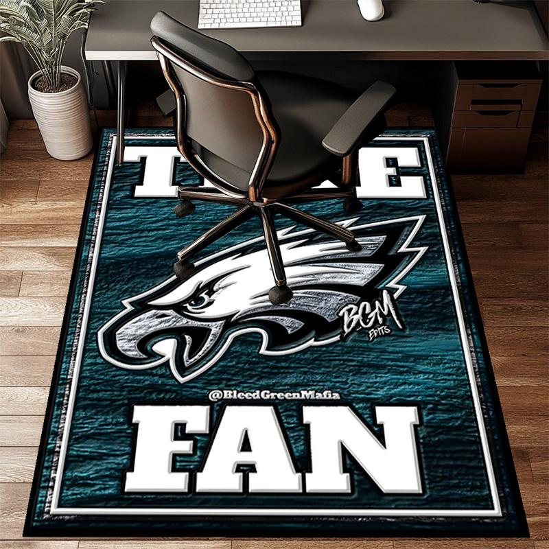 Philadelphia Eagles Rug Game Carpet, Floor Mat for Bedroom Living Room Entryway Rug, Home Decor Idea Gift for Christmas birthday