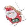 Santa Claus Wooden Countdown Calendar Blocks Holiday Home Office Desk Decor 2025 Festive Tabletop Decoration 3D Design