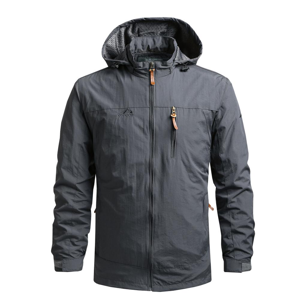 Spring and Autumn Casual Jacket Men's Mountaineering Suit Jacket Windbreaker Outdoor Sports Jacket Men