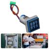 Square Counter Meter Digital Display Counter with Ventilation Hole 6 Digit 0-999999 AC220V 22mm Hole Mount Count Meter