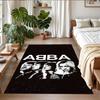 שטיח קטיפה קריסטל מודפס ABBA נגד?בגדי החלקה?שטיח רצפה עמיד לקישוט ביתי פנימי
