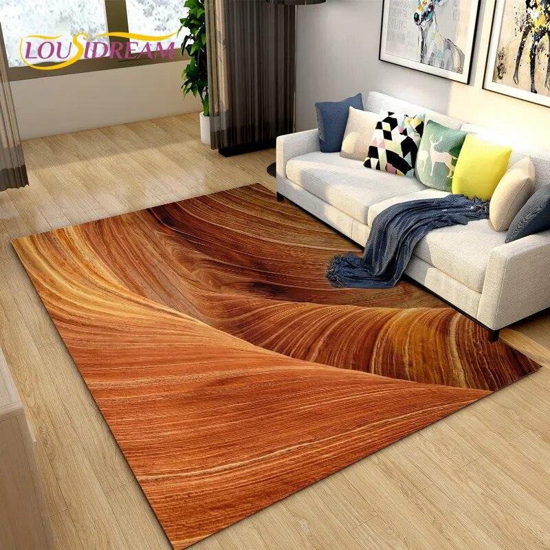 Nature Scenery Desert Sand Area Rug Large,Carpet Rug for Living Bedroom Sofa Doormat Decoration,Children Play Non-slip Floor Mat
