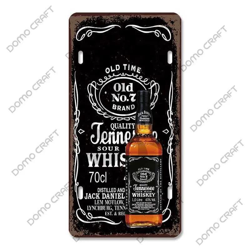 Whiskey Poster Metallblech Logo Whiskey Mädchen Weinglas Retro Metallschild Bar Club Bar Wohnzimmer Heimwanddekoration