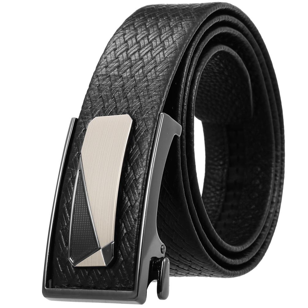 Lot de 3 ceintures Business World en cuir de vachette avec boucle intérieure pour homme (LY36-33033-5)