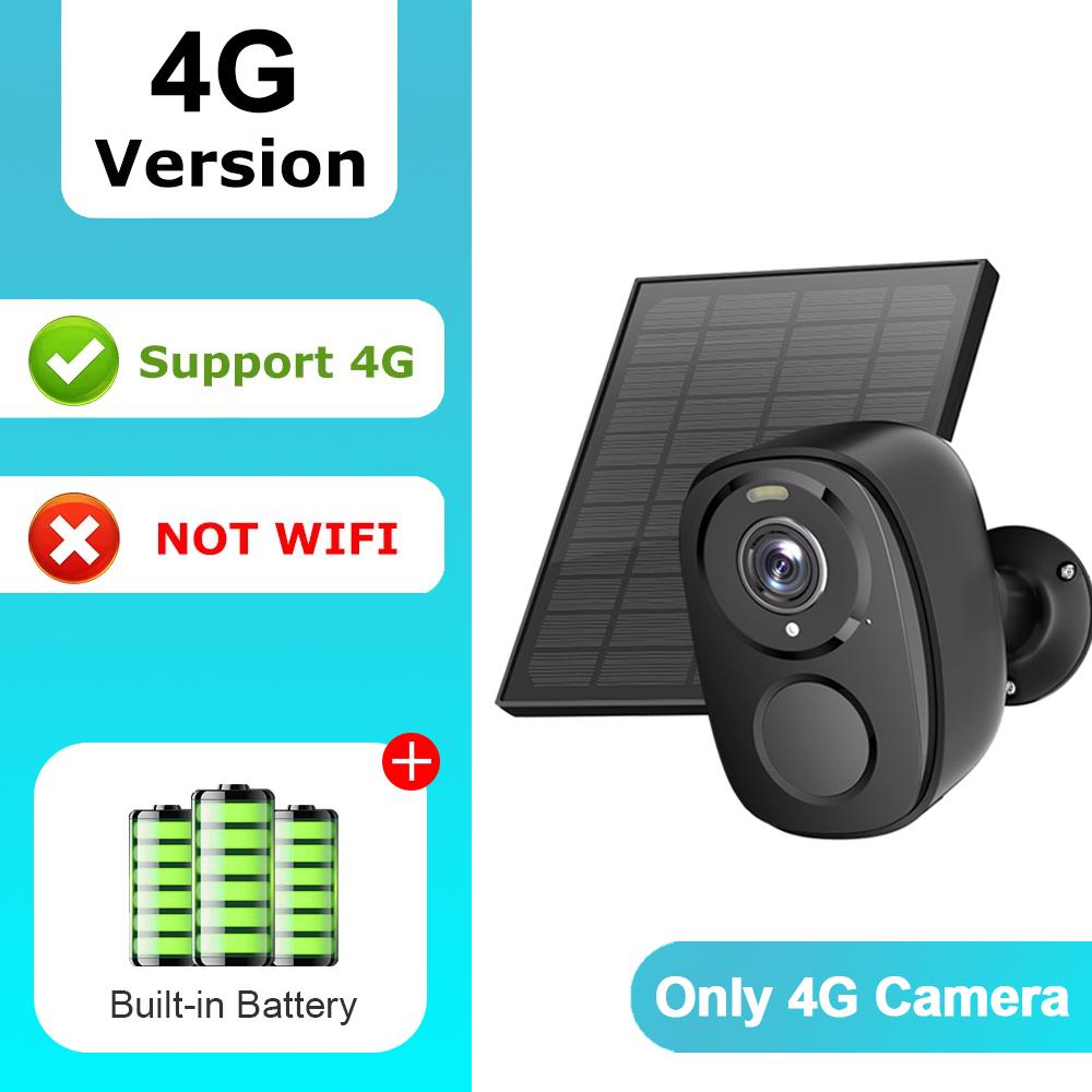 

OKAM PRO 4G Solar Camera HD 5MP SIM Camera 5000mAh Battery 130° Wide-Angle Lens Outdoor IP66 Waterproof CCTV Color Night Vision Camera