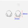 Real 925 Silver Twisted Hoop Earrings For Women Trendy Fine Jewelry Advanced Accessories
