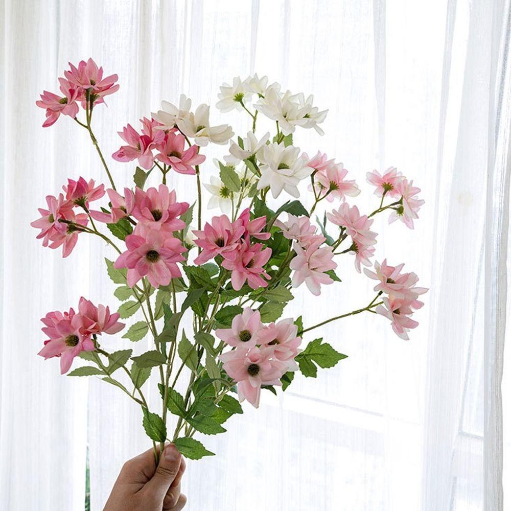 Beautiful Silk  Simulation Jasmine Real Touch Fake Flower  Office Desktop Decoration