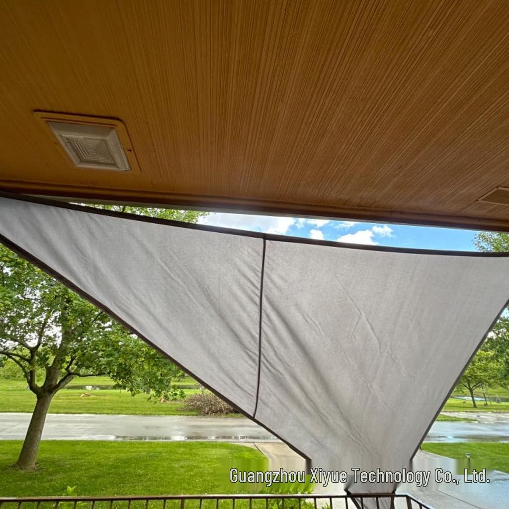 Polyester Sunshade Sail Canopy - UV Protection for Outdoor Camping and Courtyard