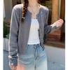 Spring Autumn Knitted Cardigan Women's Casual Sweater Coats 2026 Long Sleeve Casual Knit Jackets Elegant Fashion New Solid Color Loose O Neck Top