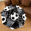 1PC Soccer Ball Automatic Open/Close Umbrella with Windproof, 8-Rib Sturdy Canopy, Durable Ribs, Fashionable Design,1278a