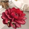 3D Floral Carpet Bathroom Absorbent Floor Mat Household Anti Slip and Dirt Resistant Floor Mat