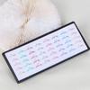 1 Box of stainless steel nose ring with crystal zirconium nose stud piercing accessories