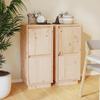 VidaXL Buffets 2 Pcs 31,5x34x75 Cm Solid Pine Wood