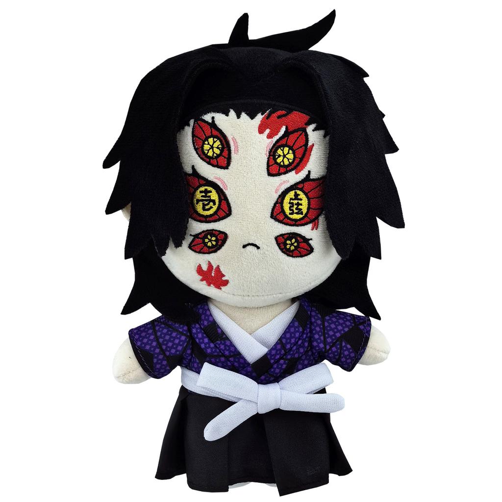 Muñeco de peluche de juguete Akaza Cosplay Anime Demon Slayer: Kimetsu no Yaiba Tsugikuni Yoriichi Kokushibo Linda almohada de peluche suave 20 cm