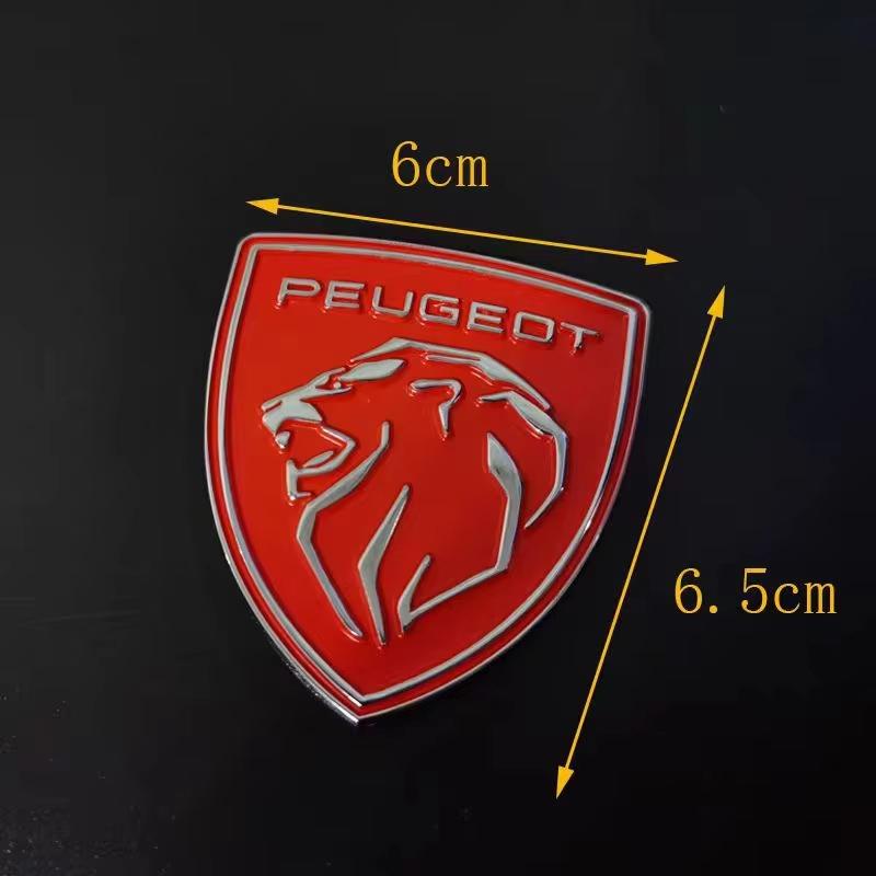 1Pcs 4 Colors 6 * 6.5 cm Metal Car Sticker For Peugeot 206 307 308 207 Logo Badge d Car Body Fender Trunk Decoration Accessories
