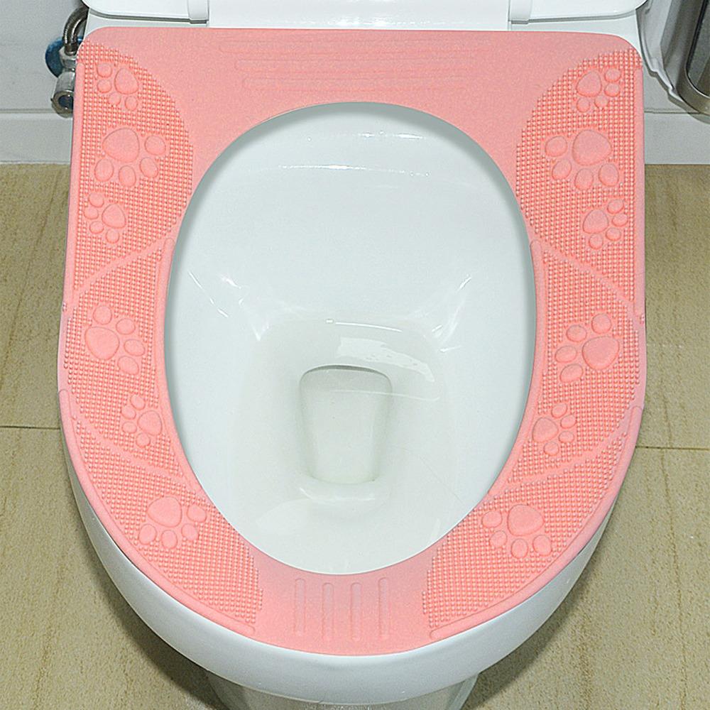 Non-Slip Toilet Seat Cover Washable Toilet Seat Cover Pad Universal Toilet Seat Pad Bathroom Use