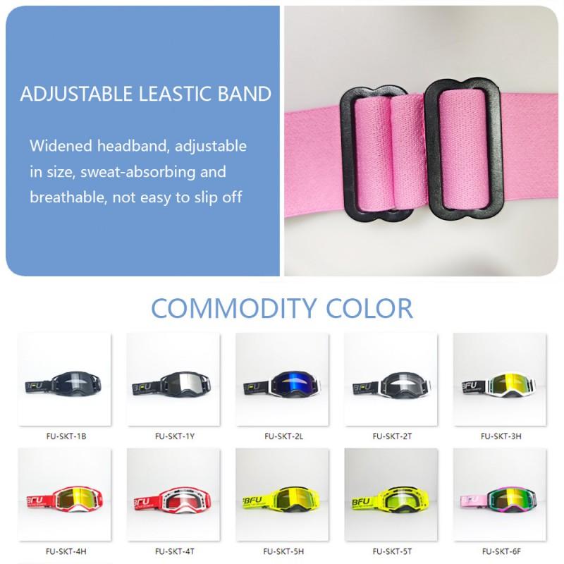 Motorcycle Dirt Bike Goggles Off-Road Riding Cycling Sports Windproof UV Protection Replaceable Lens Full Frame