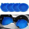 2Pcs Car Coasters Silicone Drink Cup Holder Protector with Handle Design Easy To Clean Car Water Coaster