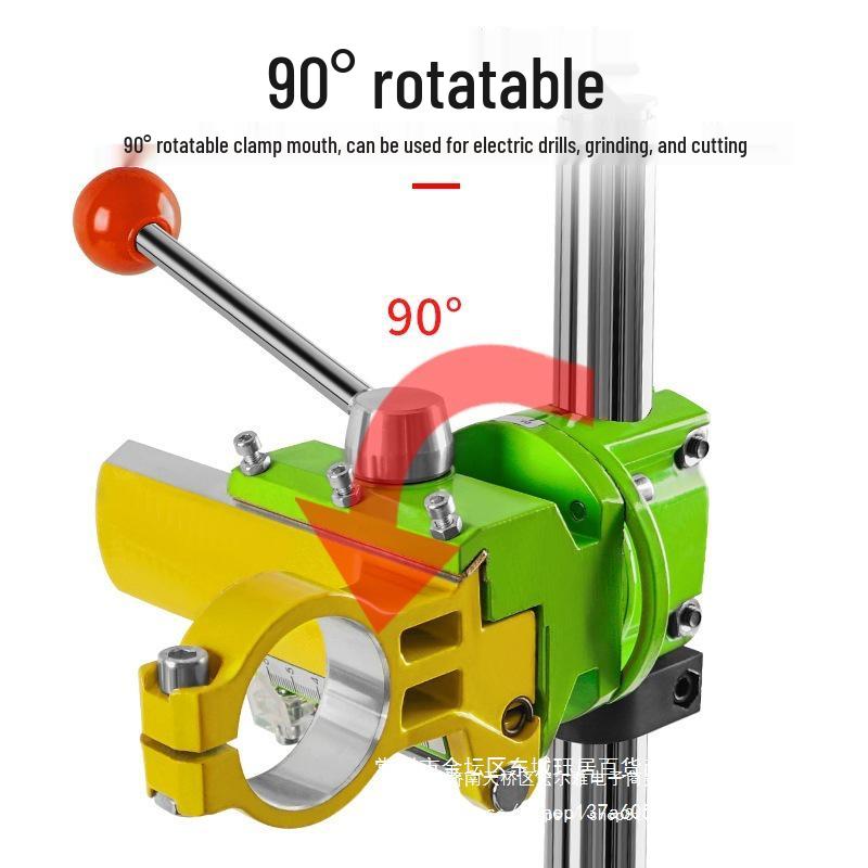 High-Precision Bench Drill Stand - Industrial Grade Multifunctional Hand Drill Holder for Home Use