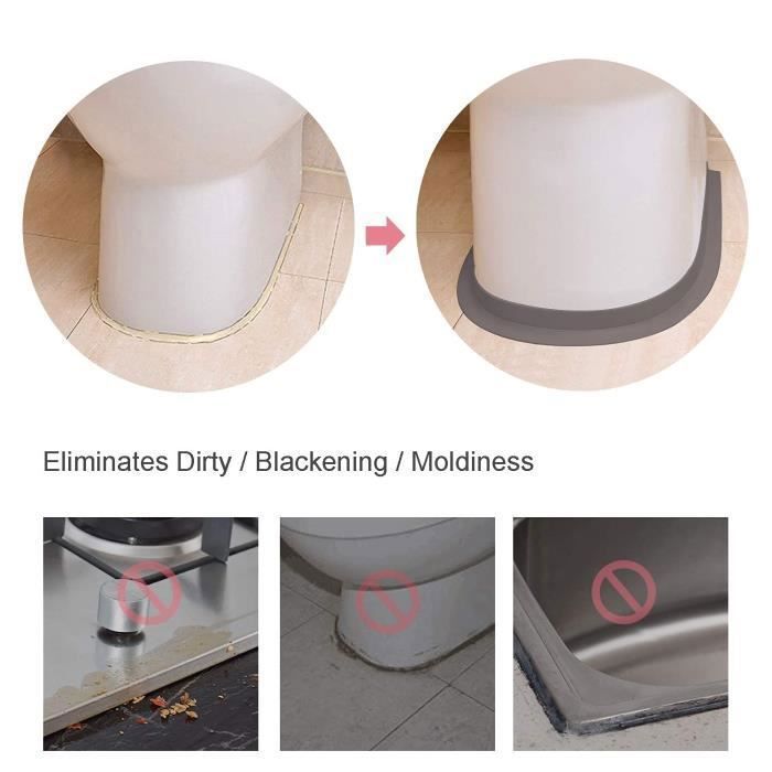 Joint Silicone - QIEDOVIEY - 2 Pieces - Beige - 22mm X 3.2m - Anti Mold