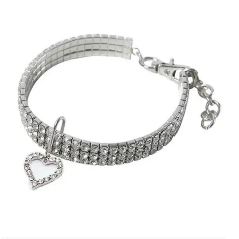 1 Pc Cat Collar Necklace Dog Necklace Pet Accessories Puppy Collar Crystal Cute Pet Collar Dog Accessories Pet Pendant Necklace
