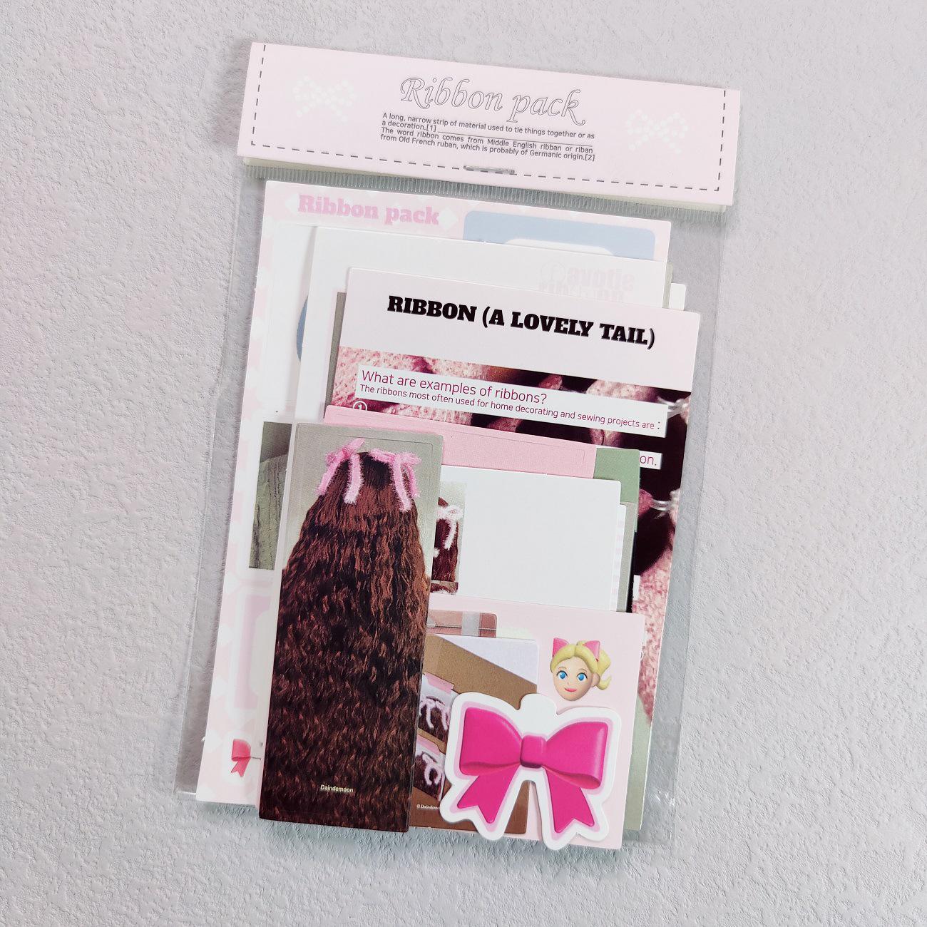 Korean Lace Bow Knot Sticker Pack for Journals - Daindemoon Style