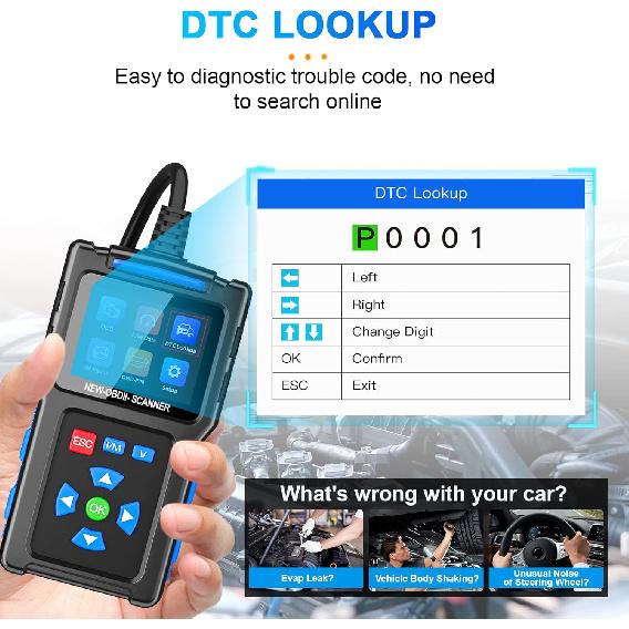 Check Engine Code Reader, Car Diagnostic Scanner, Vehicle Code Reader For Cars And Trucks, OBD 2 Scanner, T200