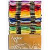 50pcs Mixed Colors Embroidery Floss Kit, Cotton Cross Stitch Thread Skeins for Sewing DIY Craft Bracelets, Rich Palette