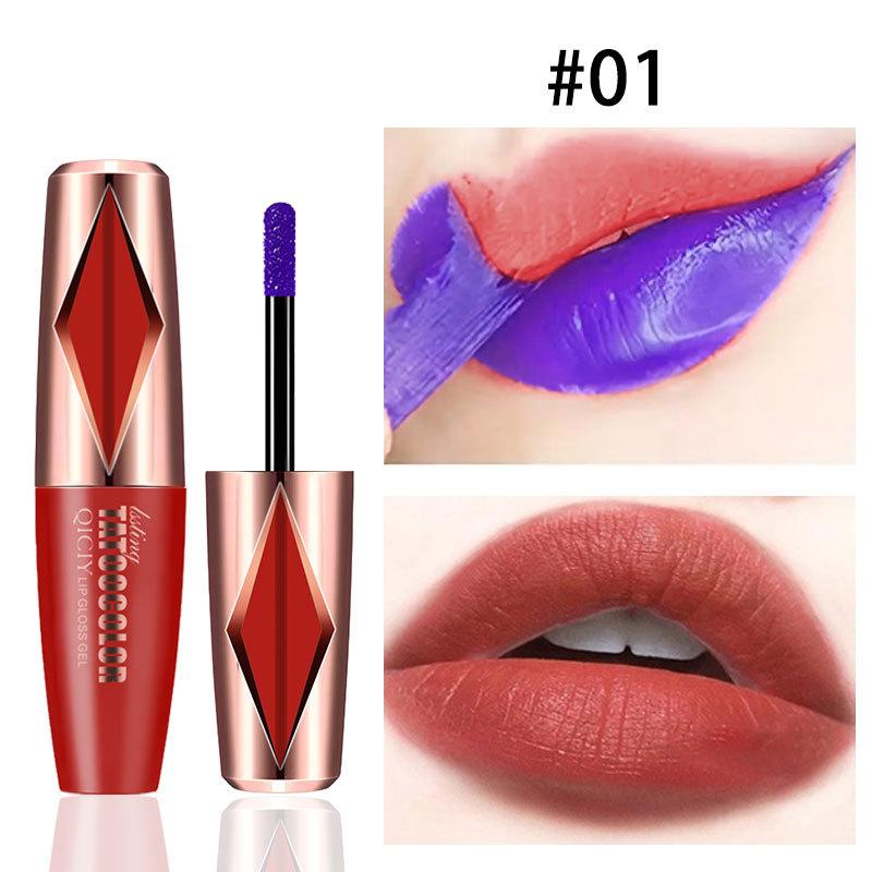 Peel Off Liquid Lipstick Rose Pink Lip Gloss Matte Outline Contour Tattoo Lip Stain Cosmetic Waterproof Transfer Lip Makeup