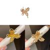Animal Zircon Butterfly Open Ring For Women Fashion Accessory Gift