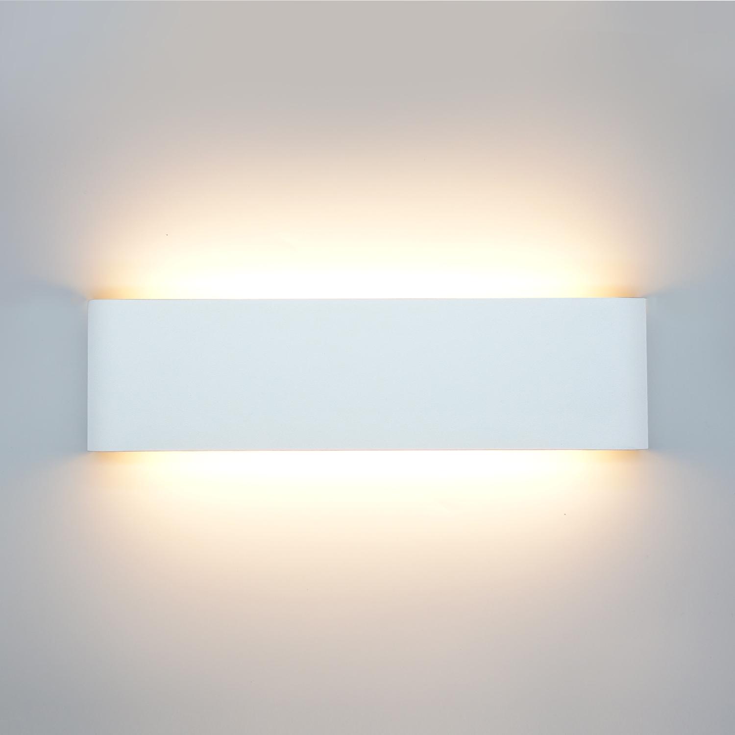 

Modern Wall Sconces Hardwired,Outdoor IP65 Glow Up and Down LED Wall Light Wall Mount Lights for Living Room Hallway Bedroom 18-24W&Warm White (2700-3500K)&30CM белый