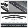Compatible Silent Wiper Blades for Li Auto L9: Frameless Front and Rear Rubber Strip Accessories