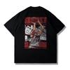 Large Cotton Men's Japanese Anime 2025 Slam Dunk Master Printed Short Sleeve T-shirt Summer Casual Loose T-shirt Top Clothing